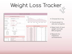 All-in-One Weight Loss & Fitness Tracker | Google Sheets Calorie & Workout Planner | Digital Habit, Meal & Body Measurement Tracker | Health & Fitness Spreadsheet