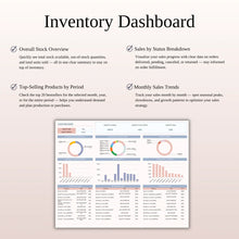 Inventory Tracker Spreadsheet for Google Sheets & Excel | Stock, Sales & Profit Management Template