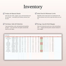 Inventory Tracker Spreadsheet for Google Sheets & Excel | Stock, Sales & Profit Management Template
