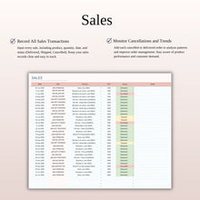 Inventory Tracker Spreadsheet for Google Sheets & Excel | Stock, Sales & Profit Management Template