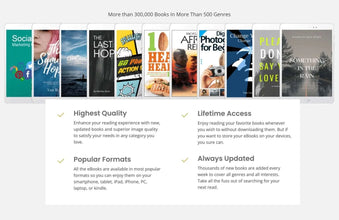 300,000+ eBooks Mega Bundle | Digital Library for Self-Help, Business, Education, Motivation & Fiction | Instant Download Collection