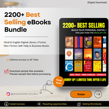 2200+ Best Selling eBooks Bundle | Hindi & English Digital Library | Fiction, Non-Fiction, Self-Help & Business Books | Instant Download Collection