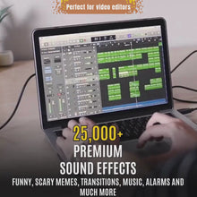 25,000+ Sound Effects Bundle | Royalty-Free Audio SFX Pack for Video Editing, YouTube, Podcasts & Games
