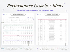All-in-One Social Media Content Planner | Google Sheets Digital Marketing Calendar & Task Tracker | 12-Month Automated Scheduler | Ideal for Instagram, TikTok & YouTube Creators